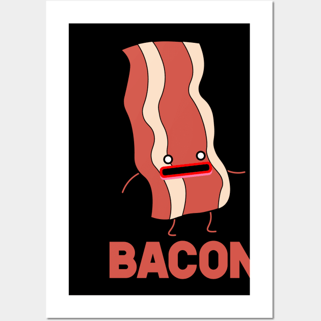 Bacon and Egg Matching Couple Shirt Wall Art by SusurrationStudio